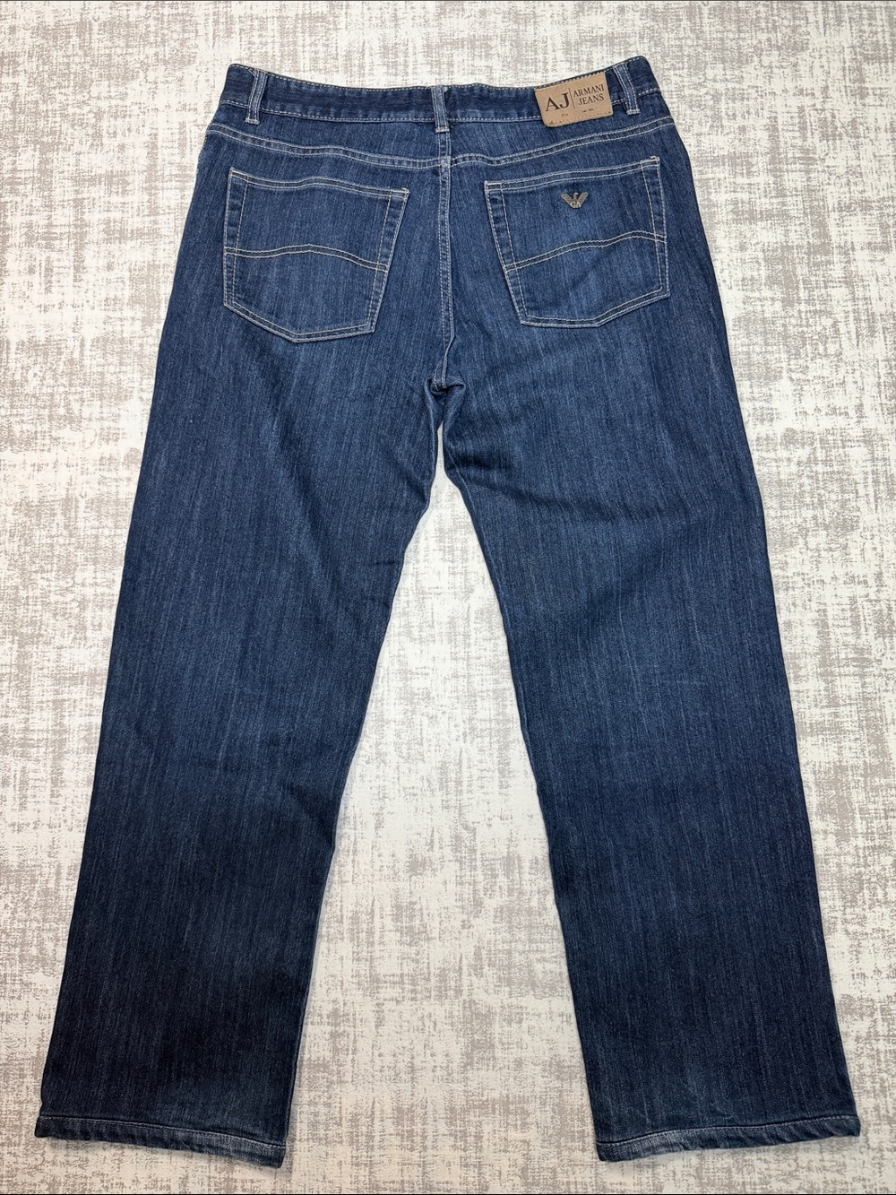 Armani Jeans Men's Indigo Relaxed Straight Jeans Size 36